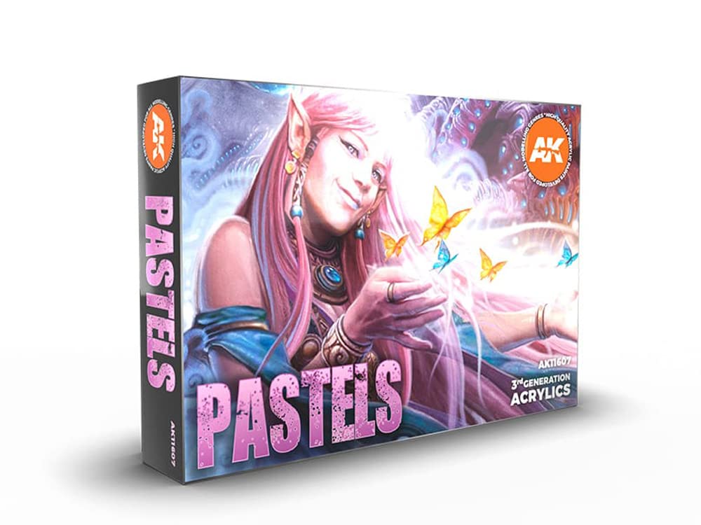 AK Acrylics 3Gen SET AK11607 PASTELS COLORS SET (6x17ml)