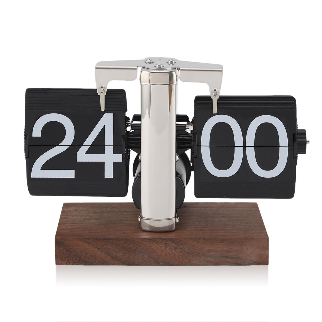 Retro Flip Vintage Schreibtisch Tisch Uhr, mechanische Auto Flip Schreibtisch Uhr grosse Anzahl 24H