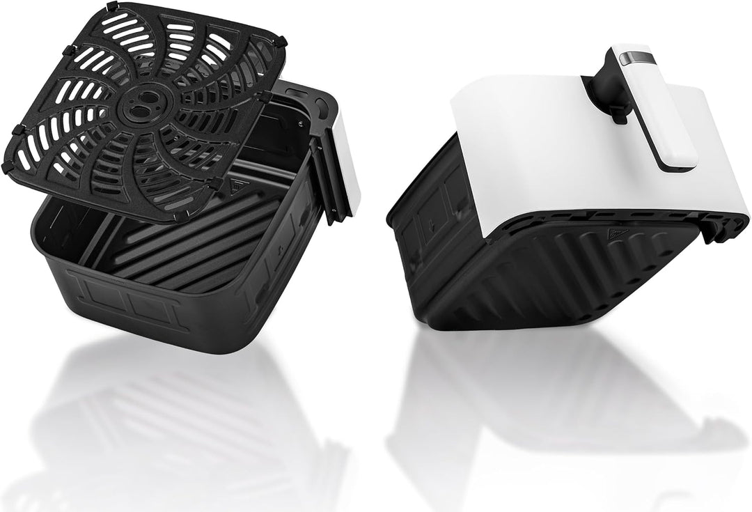 Berdsen Airfryer Heissluftfritteuse - 1700 W 6,5 l - Fritteuse - 8 Programme Touchscreen - Weiss, We