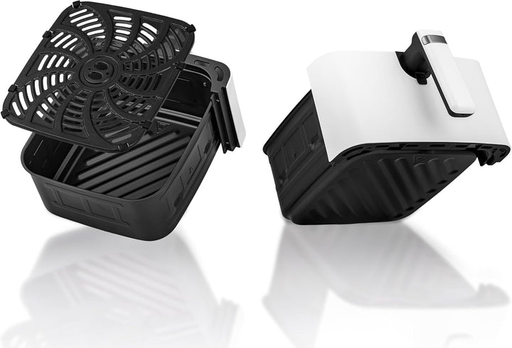Berdsen Airfryer Heissluftfritteuse - 1700 W 6,5 l - Fritteuse - 8 Programme Touchscreen - Weiss, We