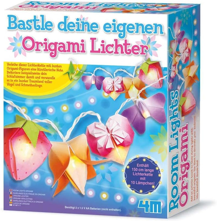 4M Create Your Own Beautiful Origami Lights - DIY Origami Lampen Bastelset für Kinder - Kreatives Ba