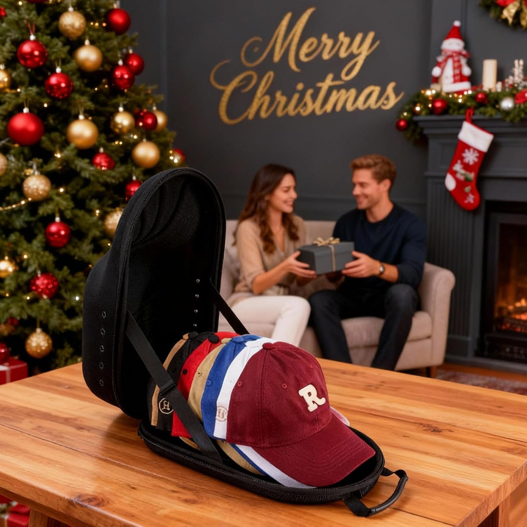 ProCase Baseball Cap Organizer Kappen Reise Case Hat Carrier Aufbewahrungstasche für 6-7 Caps Huthal