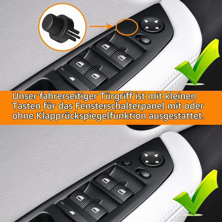 TTCR-II 4PCS Kompatibel mit Türgriff Innen Links + Rechts Compatibel mit X5 E70 2008–2013, X6 E71/E7