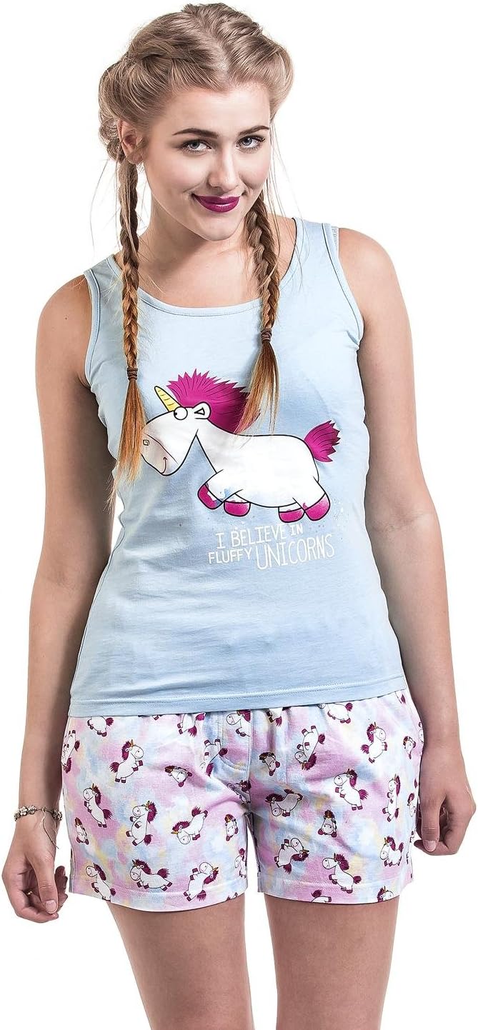 Minions Unicorn Pyjama hellblau/allover XS