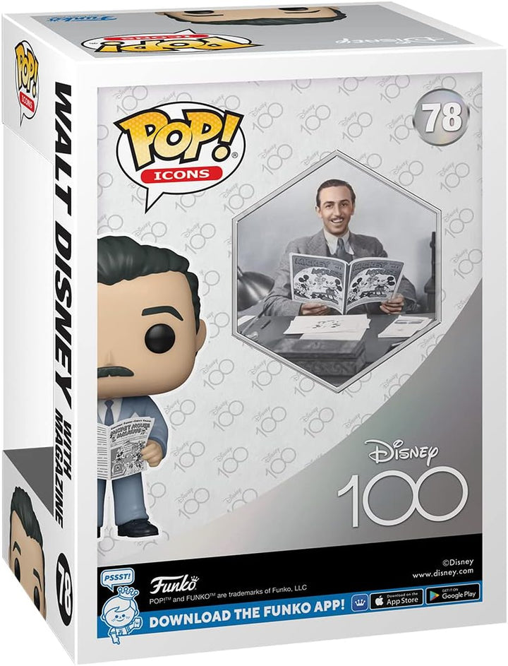 Funko POP! ICONSDisney's 100th - Walt w/Magazin