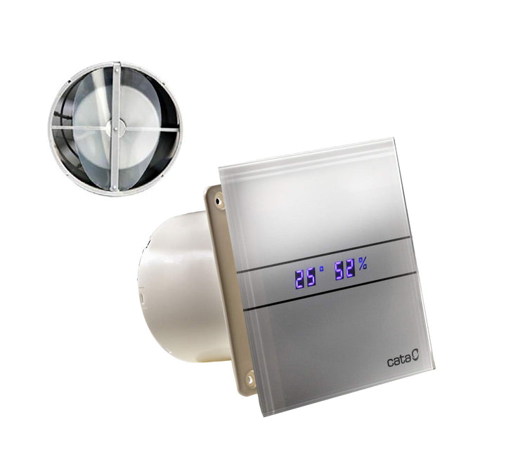 Ventilator Lüfter CATA E-100 GTH incl. Rückschlagklappe !!! Timer Nachlauf Feuchtesteuerung, Feuchte