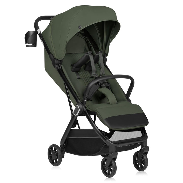 Lionelo Buggy Bess bis 22 kg von 6 Monaten bis 4 Jahren 360°-PU-Schwenkräder, Einhand-Klappfunktion,