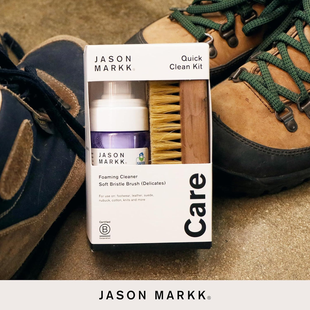 Jason Markk Schuh- und Sneakerpflege, Schuhreiniger, reinigt und pflegt Schuhe Quick Clean Kit, Quic