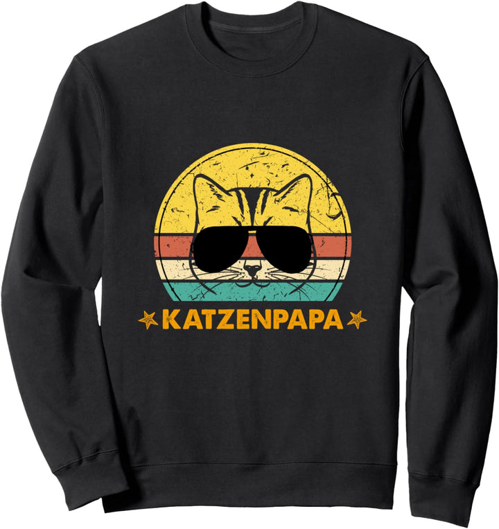 Cat Dad Katzen Papa Katzenpapi Katzenpapa Sweatshirt