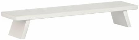 WEIGLA - Schwibbogenbank aus dem Erzgebirge I Weiss I Fensterbank Innen Holz I dekorative Schwibbo