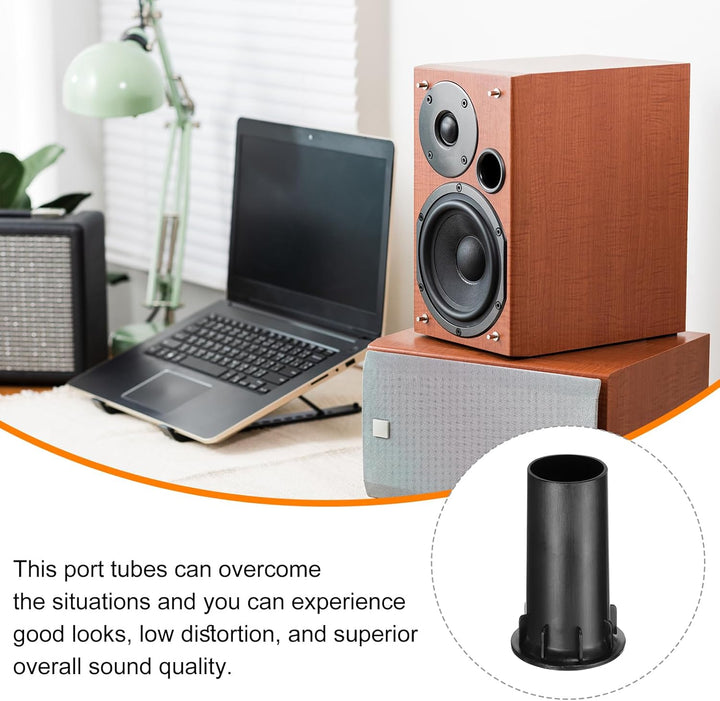QUARKZMAN 8 Stück 39x100mm Lautsprecher Bassreflexrohr Subwoofer Portrohr Bass Woofer Box Lautsprech