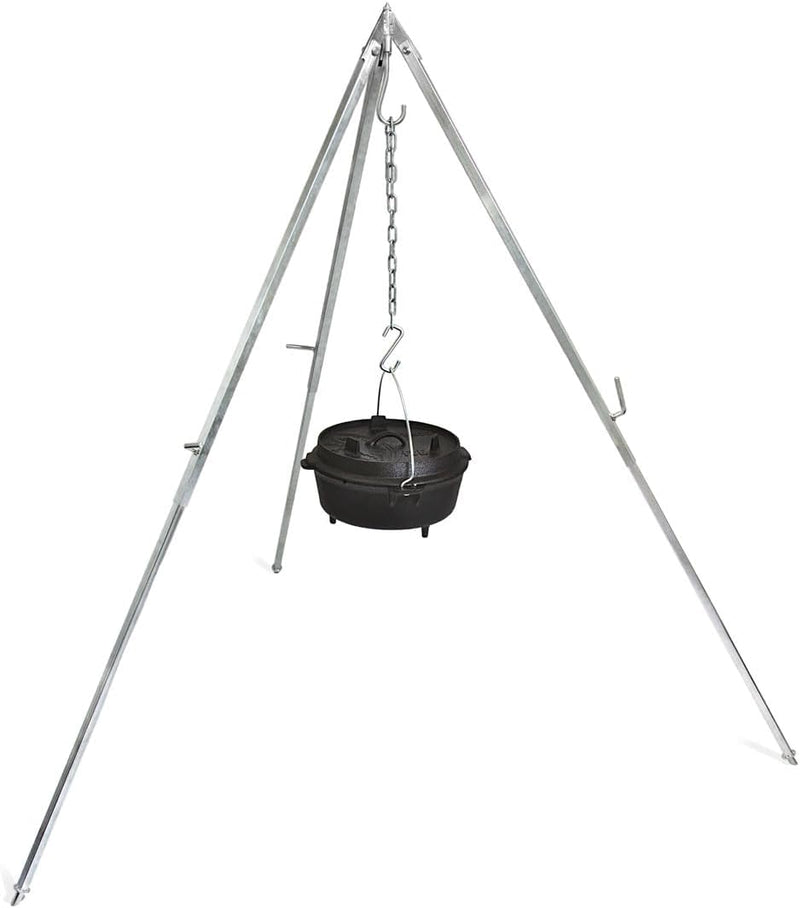 Petromax Dreibein-Set mit Dutch Oven inkl. Zubehör, Set aus Dreibein, Dutch Oven, Dreibein Tasche, H