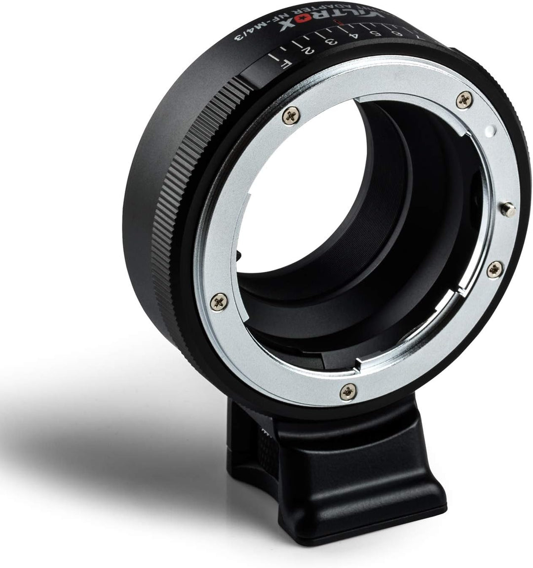 Viltrox Manueller Fokus Adapter NF-M4/3 Objektivadapter für Nikon G/F/AI/S/D Serie Objektiv auf M4/3