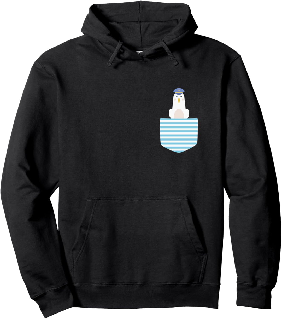 Möwe Maritim Kapitän Bootfahren Yacht Segeln Seemann Pullover Hoodie