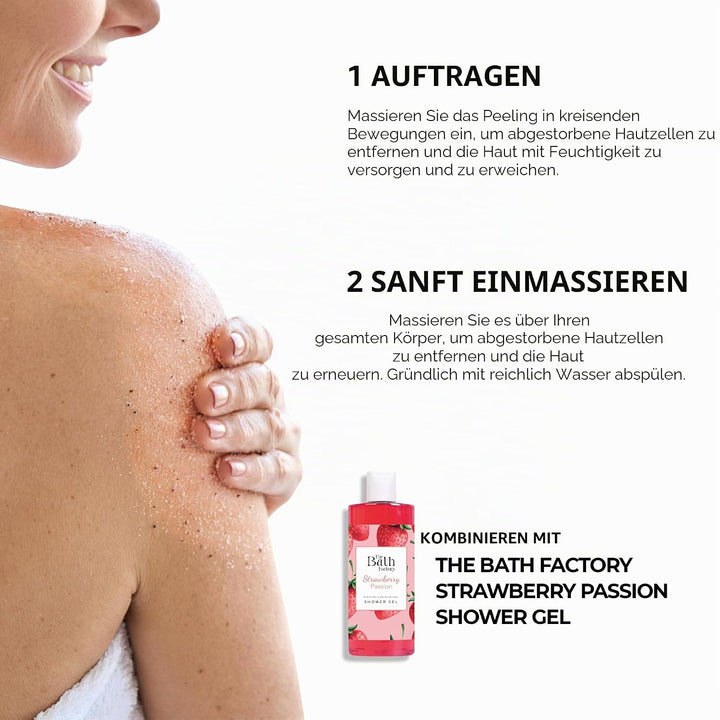 Strawberry Shea Body Scrub,300 Gramm