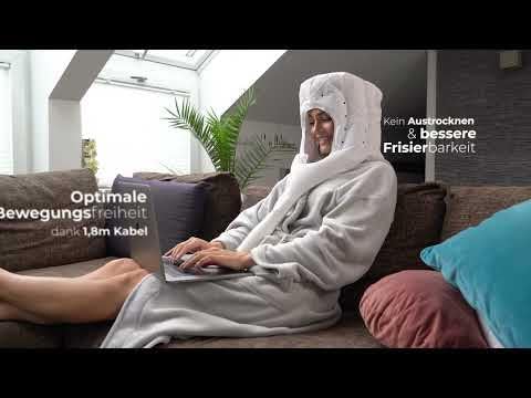 ProfiCare® Trockenhaube | Trockenhauben für Haare | Föhnhaube und Lockenbürste in Einem | Diffuser C