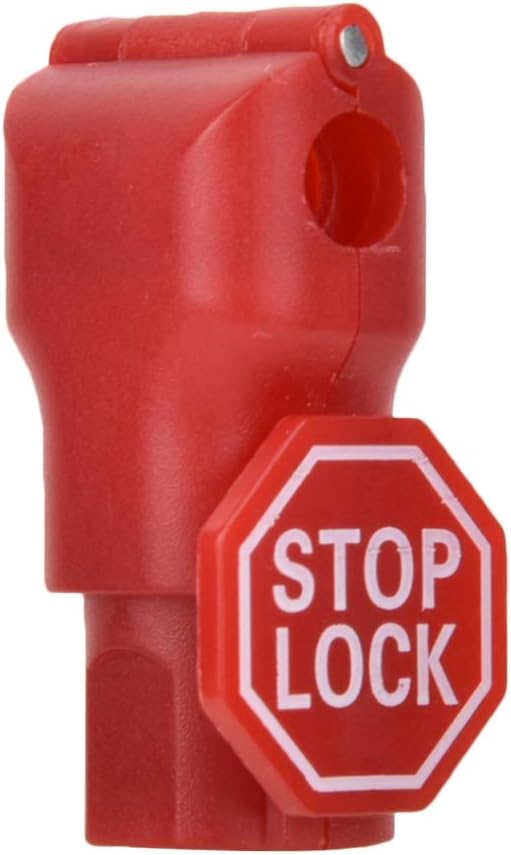 100pcs Peg Hook Locks Stop Lock, Kunststoff Red Security Lock, einfache Installation, für Commodity