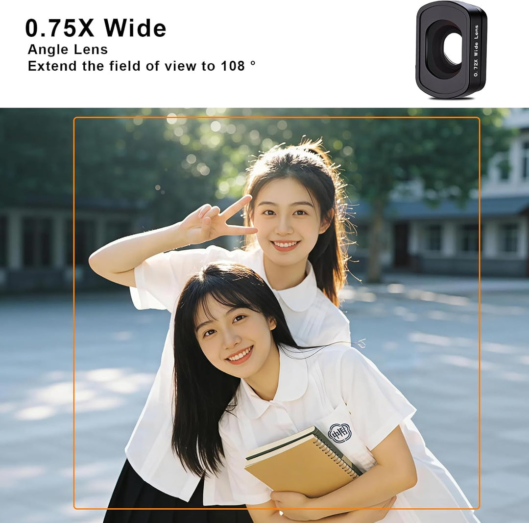 Haoge Pocket 3 Magnetisches 0,75-faches Weitwinkelobjektiv für DJI Osmo Pocket 3 Kameraobjektiv, erw