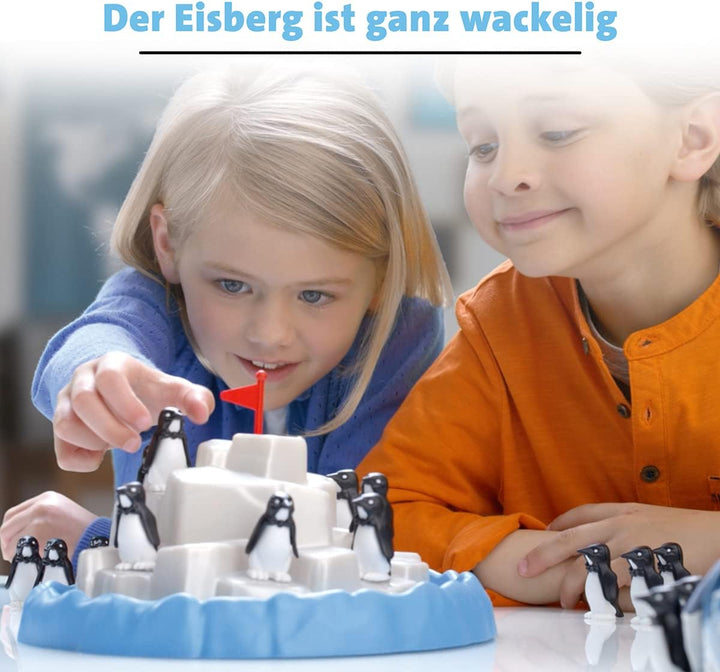 Ravensburger 21325 Plitsch Platsch Pinguin grosser Spielspass mit Geschicklichkeitsfaktor für Kinder