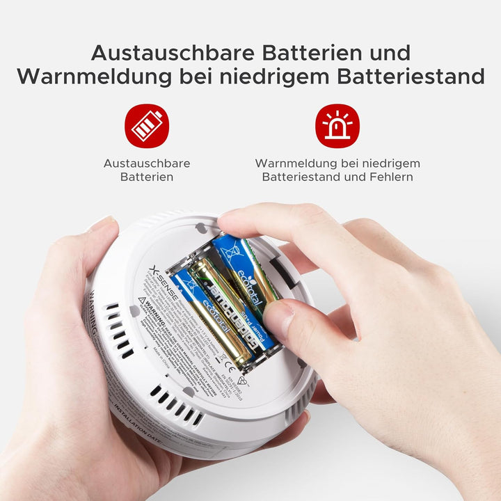 X-Sense CO Melder mit Digitalanzeige, Kohlenmonoxidmelder, akkurater Sensor mit 10-Jahren Lebensdaue