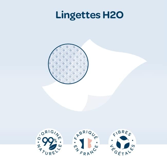 BIOLANE - Babytücher H2O mit Wasser – Reiniger – 3 x 72 Stück (216 Tücher) – für empfindliche Haut –