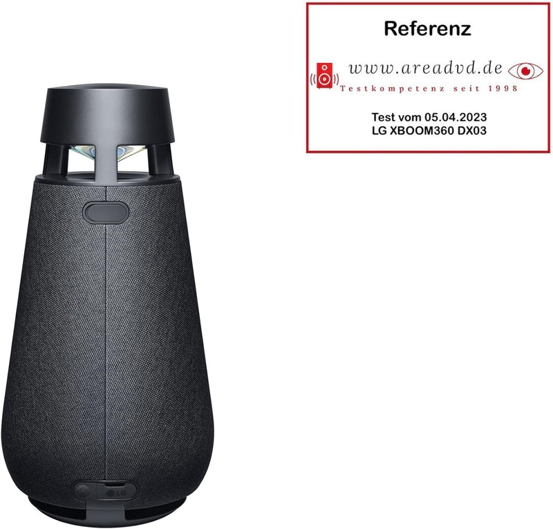 LG XBOOM Go DXO3, tragbarer Bluetooth-Lautsprecher (50 Watt, IP54-Spritzwasserschutz, Beleuchtung),