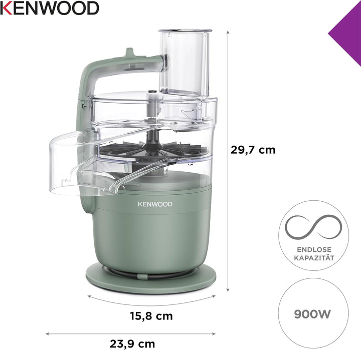 Kenwood MultiPro Compact – Kompakte Küchenmaschine mit Express Serve, Edelstahlmesser, Schneid- und