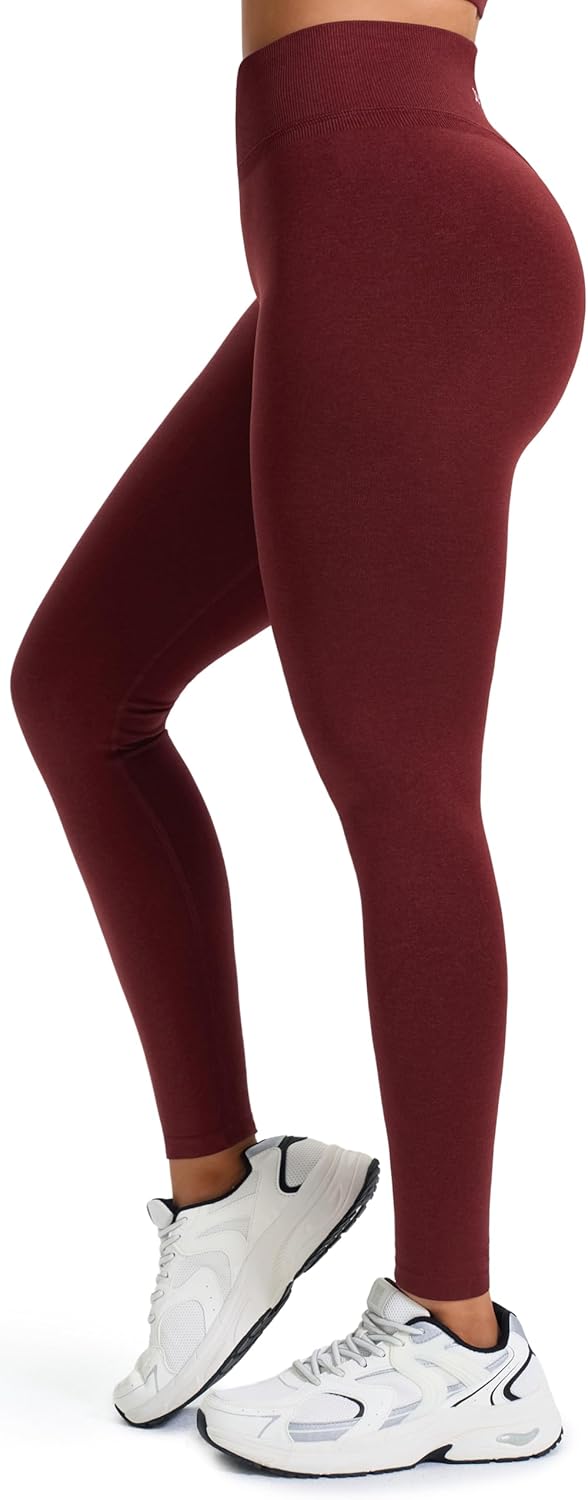 JOYSPELS Scrunch Butt Leggings Damen, Gym V Förmige Bund High Waist Sport Booty Lifting Po Push Up S