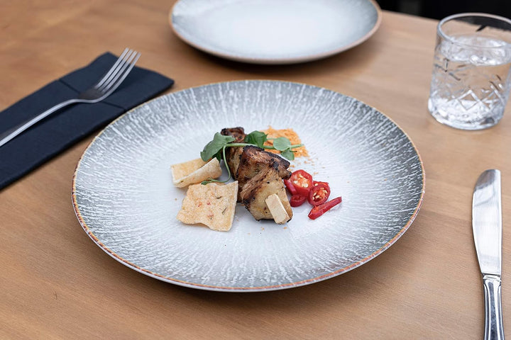 Hazel & Bos Juntos Teller-Set 6x, Porzellan, mit muster, 24cm, Grietas, Für Desserts und Frühstück 2