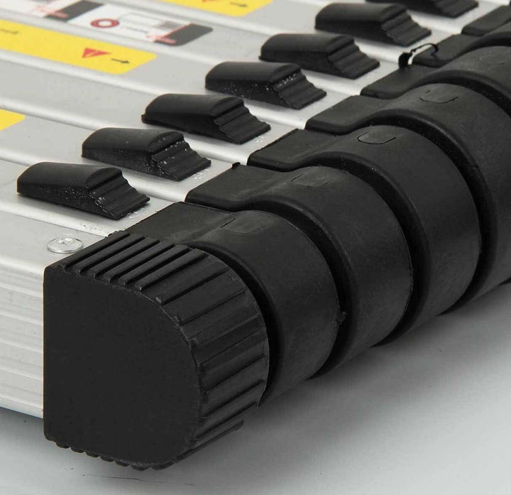 2,6M Teleskopleiter Leiter Ausziehbar Aluminium Teleskop Leiter Klappleiter Stehleiter Rutschfester