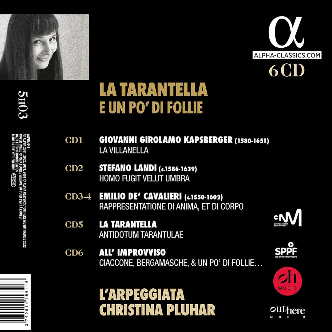 Christina Pluhar: La Tarantella e un po'di Follie, Audio-CD