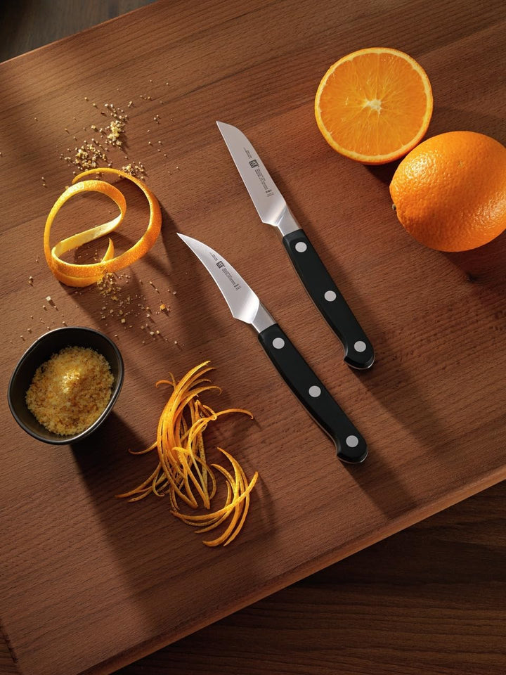 ZWILLING Pro Gemüsemesser, Klingenlänge: 10 cm, Rostfreier Spezialstahl, Kunststoffgriff, Schwarz