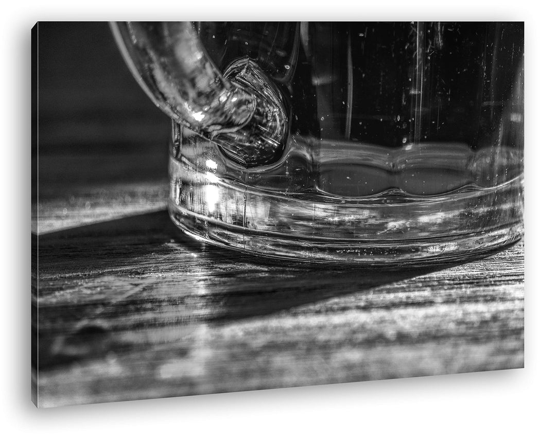 deyoli erfrischend goldenes Bier Format: 100x70 Effekt: Schwarz&amp;Weiss als Leinwand, Motiv fertig ger