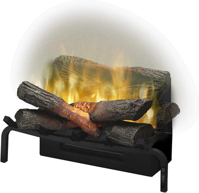 DIMPLEX - Revillusion Logset 20" - Freistehender Elektrokamin - Schwarz - Heizfunktion, LED-Holz Set