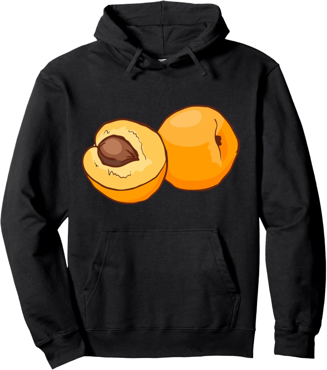 Aprikose Marille Obst Veggie Vegetarier Veganer Pullover Hoodie