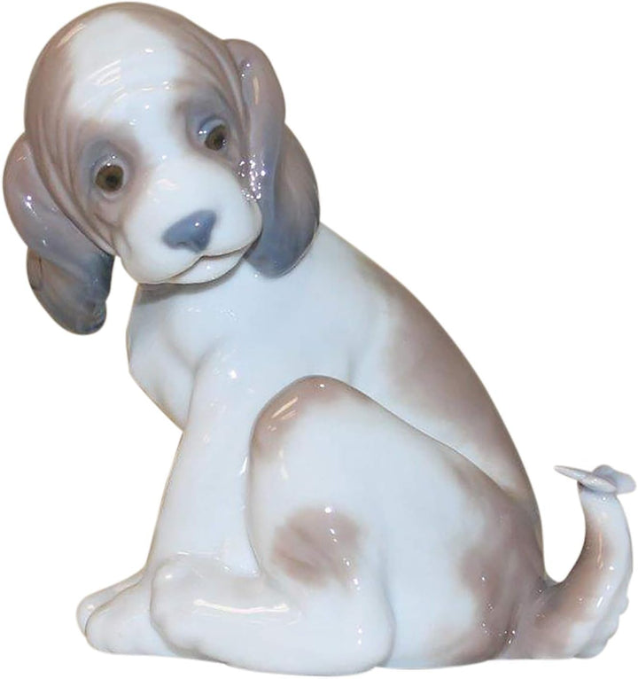 LLADRÓ Figur Niedliches Kleines Hündchen. Hündchen. Porzellan.