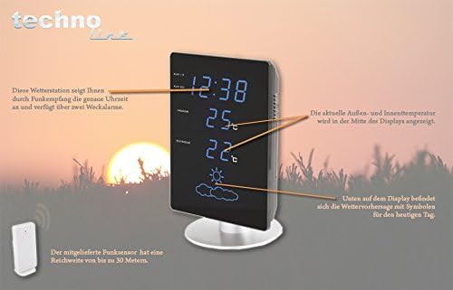 Technoline Wetterstation WS 6820 mit Vorhersage der Wetterlage, sowie Innen- und Aussentemperatur