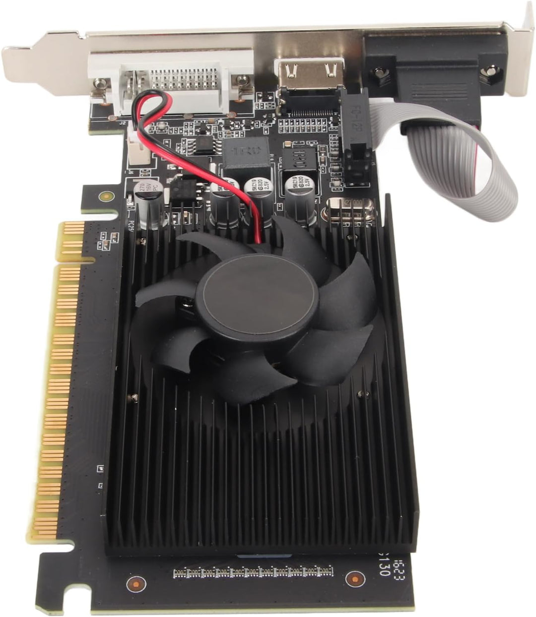 Bewinner GT610 Grafikkarte, 2 GB, DDR3, 64 Bit, HDMI DVI VGA Desktop Grafikkarte, PCI Express X16 Co