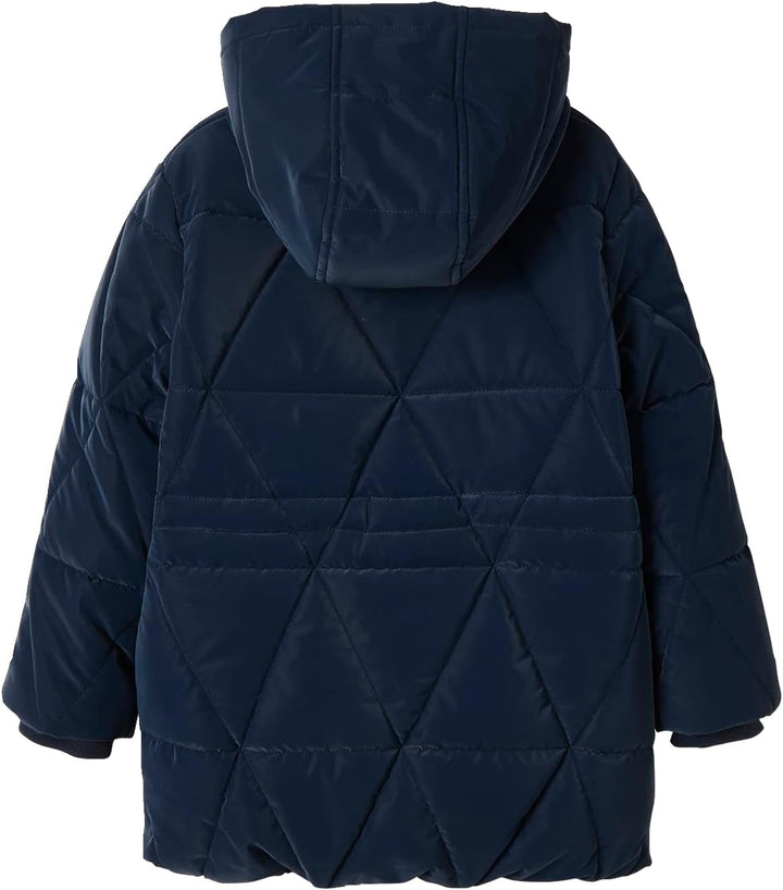 Vertbaudet Lange Mädchen Winterjacke mit Recycling-Polyester 86 Dark Blue, 86 Dark Blue