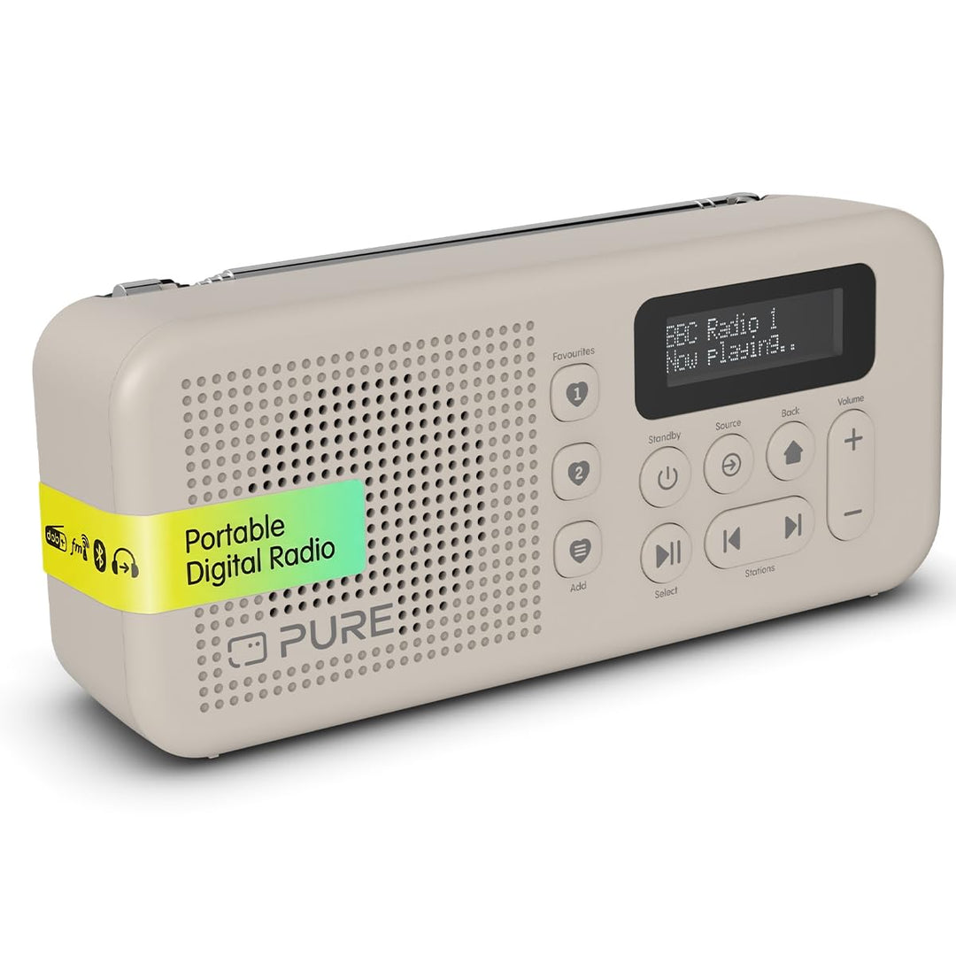 Pure Elan Move Tragbares Digitalradio DAB+ & FM mit Bluetooth 5.3, Ultra‑kompaktes Taschenradio mit