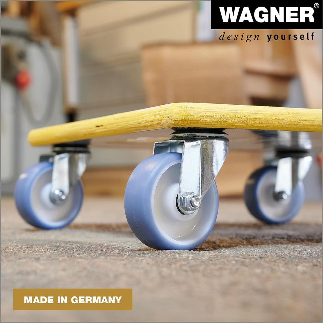 Wagner Transporthilfe MM 1340 I 38 x 38 x 11 cm - Tragkraft 300 kg ideal für schwer beladene Kisten,