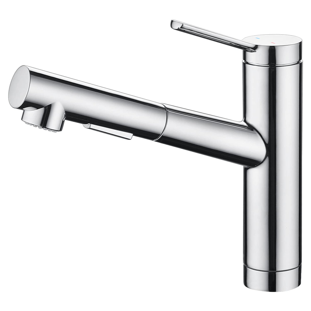 CREA Wasserhahn Küche, Küchenarmatur mit Ausziehbarer Brause, Spültischarmatur Küche mit 2 Strahlart