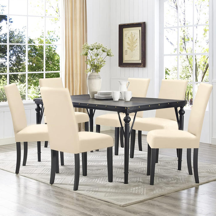 FIGOOO Stuhlhussen 4er Set Stretch Stuhlhussen für Esszimmerstühle Elastisch Moderne Universal Stuhl
