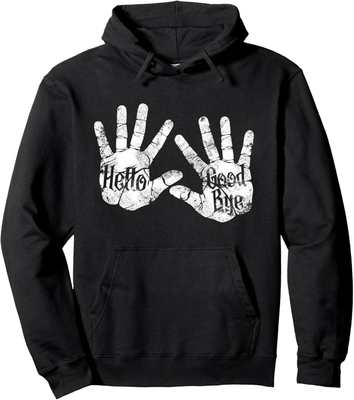 Hallo und auf Wiedersehen Superheld Happy in Academy Pullover Hoodie