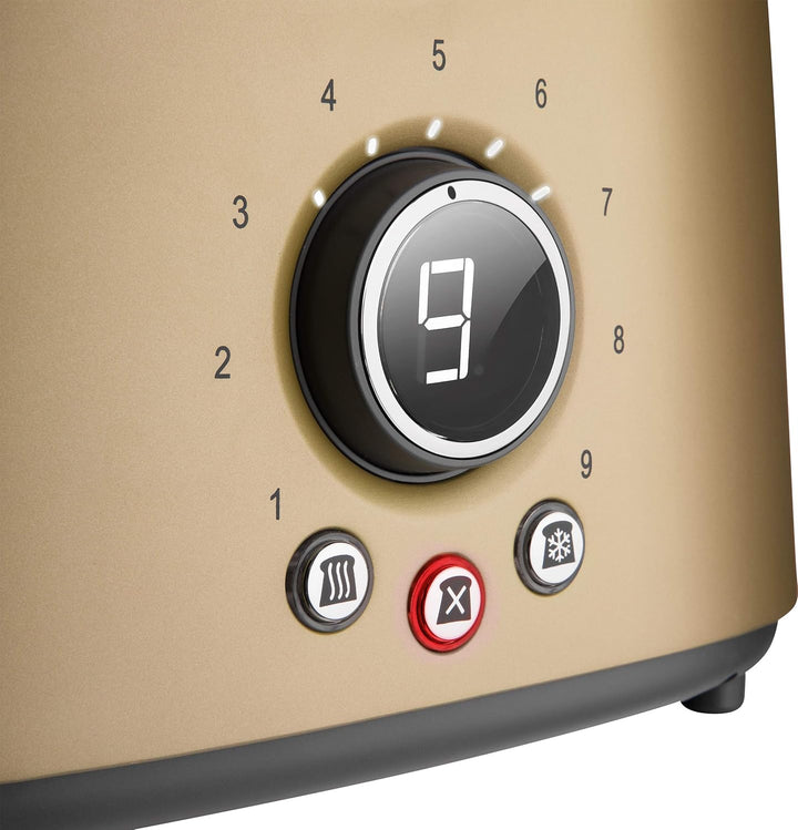 SENCOR STS 6057CH 2-Scheiben-Toaster (1000 Watt, Elektronischer Timer - 9 Stufen der Röstintensitätr