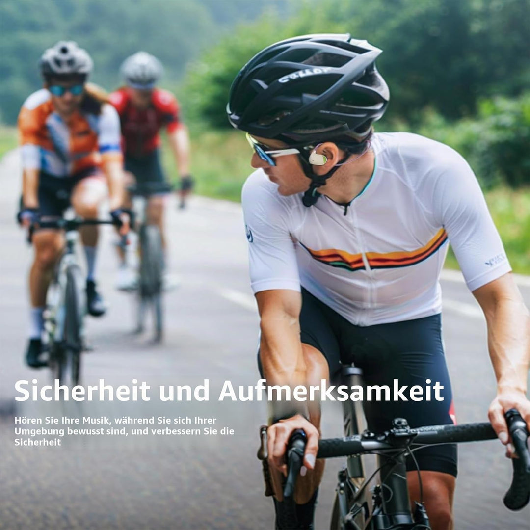 EJEAS X3 Air Conduction Sport Kopfhörer, Bluetooth 5.3 Open-Ear Kabellose Kopfhörer, mit Nachtlaufli