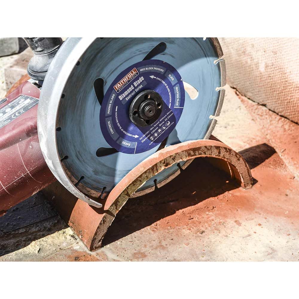 Faithfull Contract Diamant Klinge 300 mm (Bore 20mm) 300 mm (12 Inch), 300 mm (12 Inch)