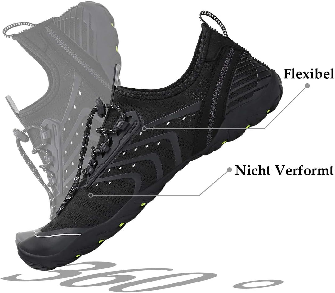 SAGUARO Badeschuhe für Herren Damen - 7/9 Drainagelöcher Schnelltrocknende rutschfest, Gr 35-48 39 E
