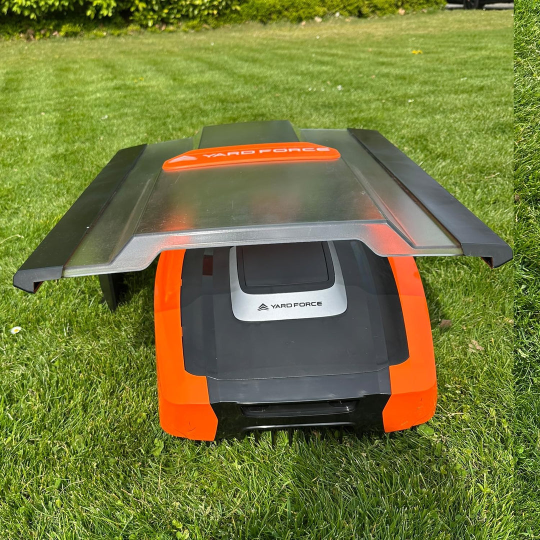YARD FORCE Rasenmähroboter Easymow 260B &amp; AR SH02-EU Plus Mähroboter-Garage