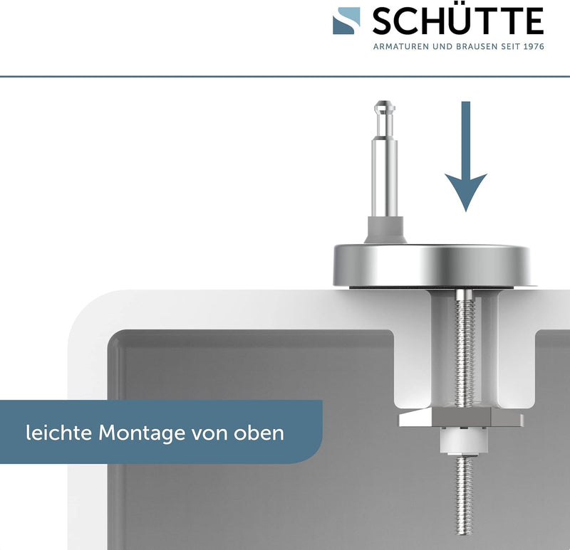 SCHÜTTE WC-Sitz GRAU mit Absenkautomatik, Toilettendeckel mit Schnellverschluss für die einfache Rei